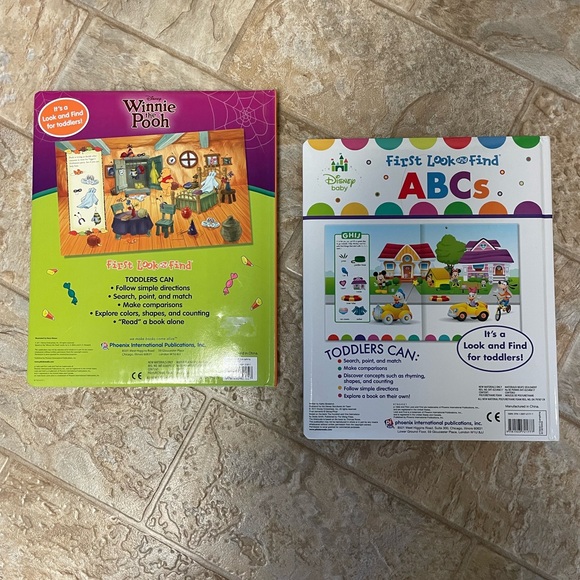 Lot of 2 Disney Baby “First Look and Find” Books-Very good used condition - Picture 7 of 12